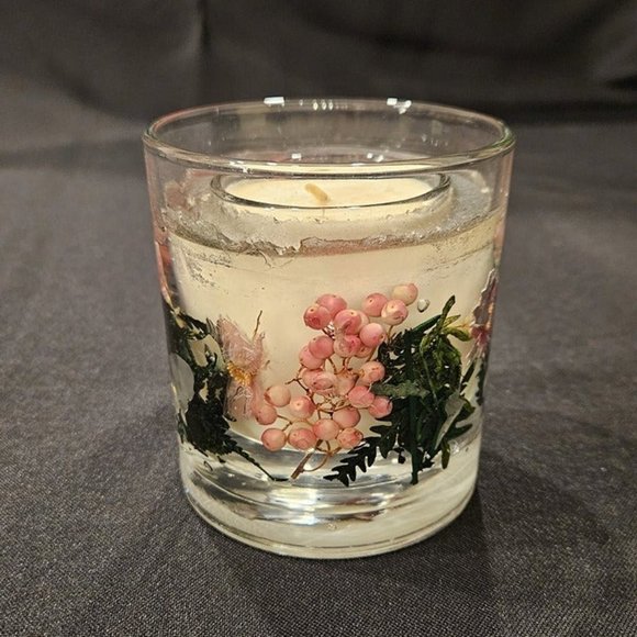 Burlington‎ Coat Factory Natural Wax Floral Candle NEW - Picture 1 of 6